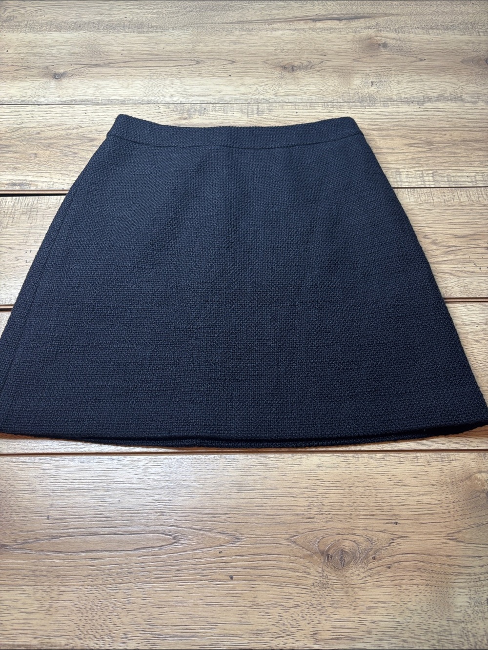 Women’s Kate Spade Textured Tweed Classic Black A-Line  Skirt Size 10